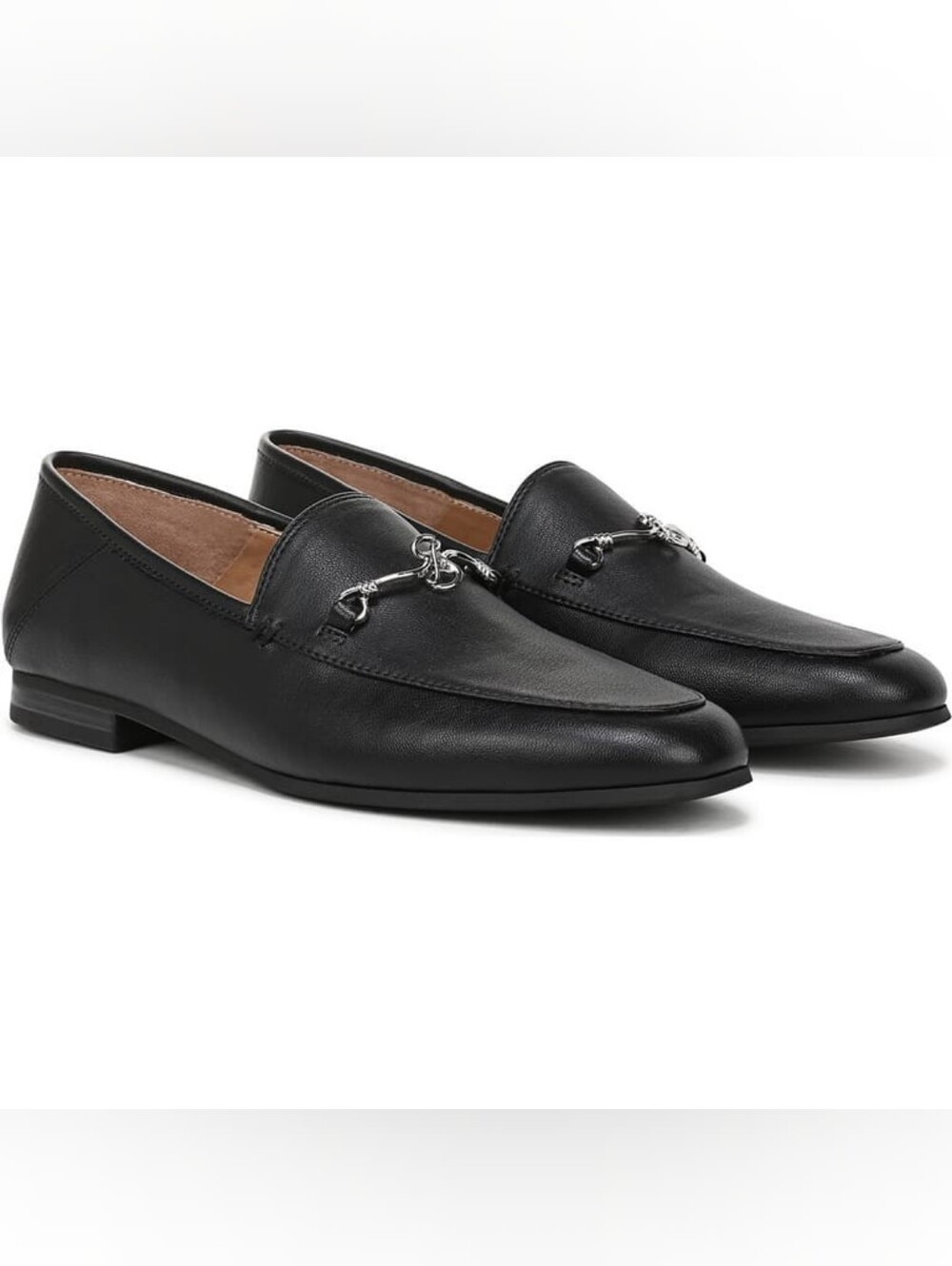 Sam & Libby NEW Nadia Loafer Classic Black Leather Bit Loafers sz 8.5